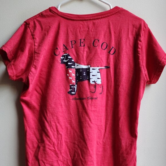 Cuffy's Cape Cod Red American Classic Scoop Neck T-Shirt Size Large - Picture 14 of 16